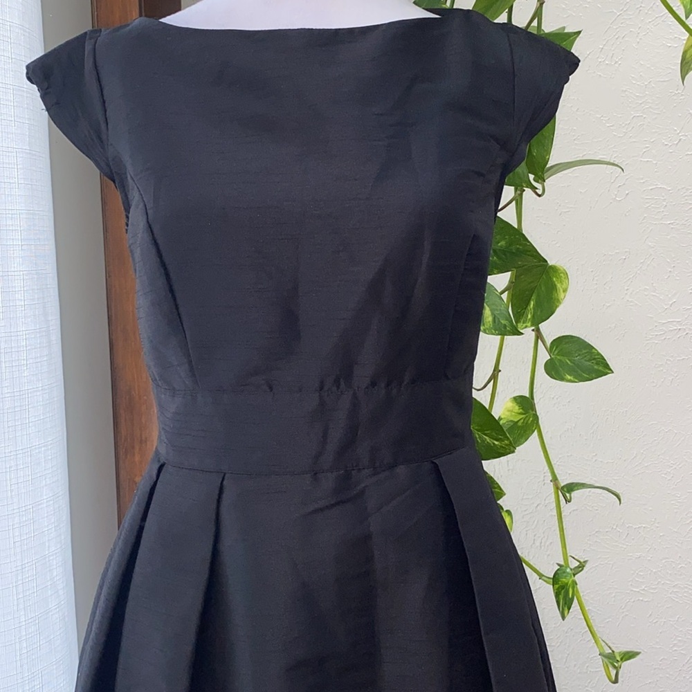 eShakti Black Midi Dress with Timeless Elegance Quincy Bridesmaid Dress SizeXs-2 - Picture 3 of 10
